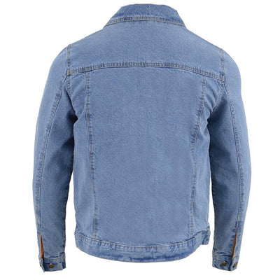 Milwaukee Leather MDM1015 Men's BlueClassic Denim Jean Jacket