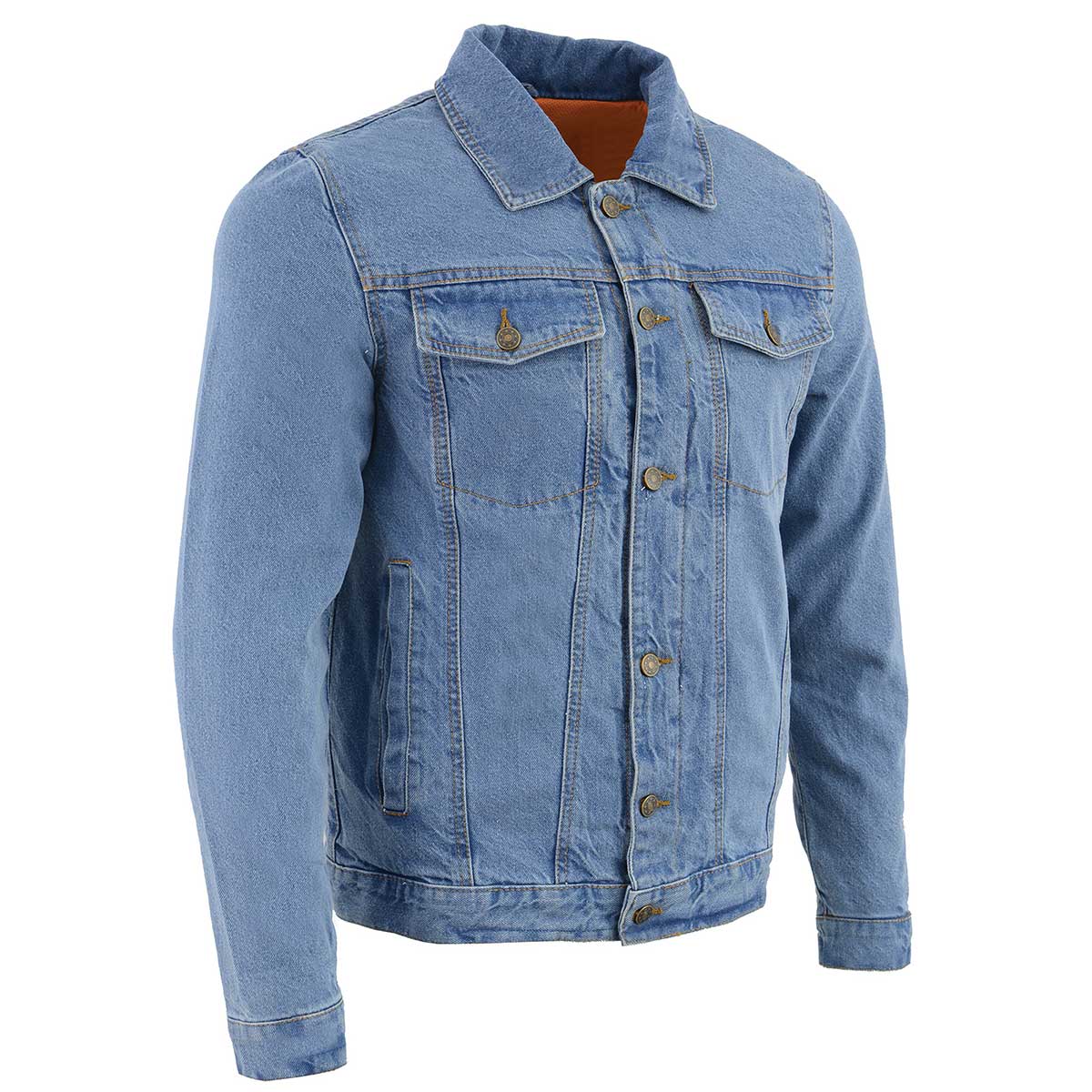 Milwaukee Leather MDM1015 Men's BlueClassic Denim Jean Jacket