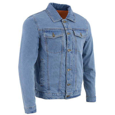 Milwaukee Leather MDM1015 Men's BlueClassic Denim Jean Jacket