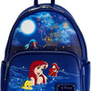 Loungefly Disney - The Little Mermaid Ariel Fireworks Faux Leather Mini Backpack - Blue