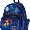 Loungefly Disney - The Little Mermaid Ariel Fireworks Faux Leather Mini Backpack - Blue