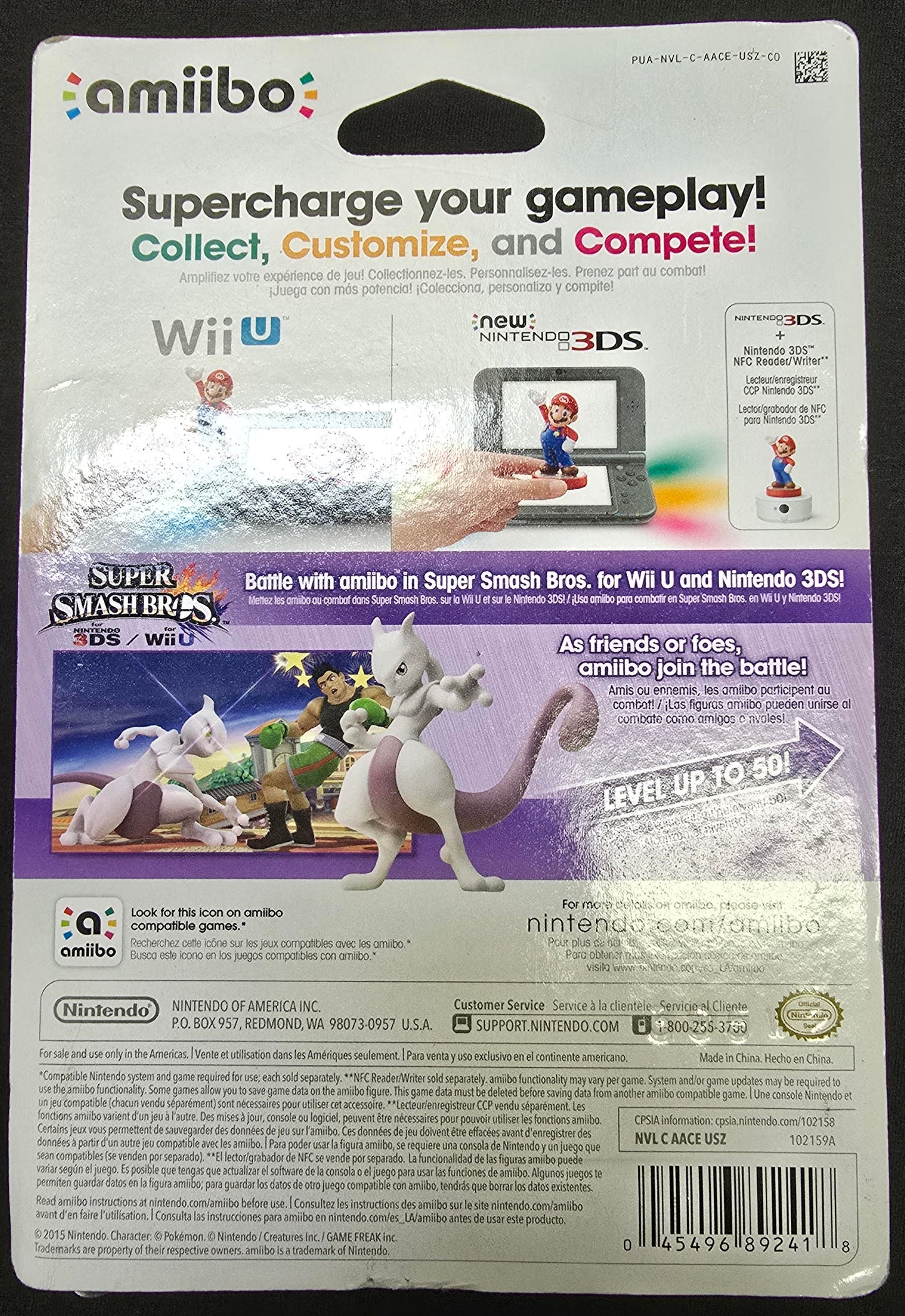 Nintendo Mewtwo Amiibo