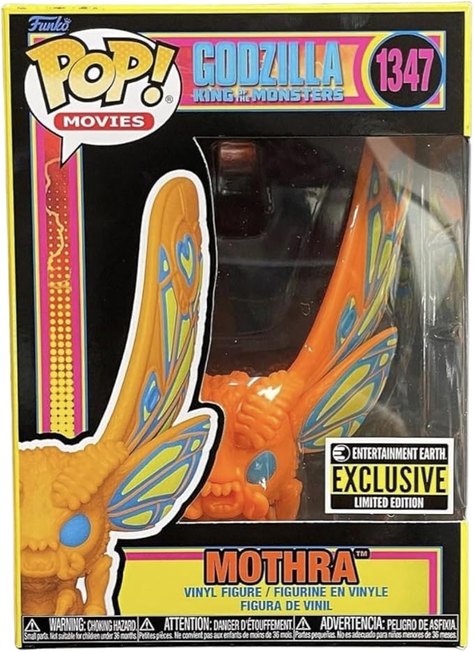 Funko! Godzilla Mothra Black Light Pop! Vinyl Figure - Entertainment Earth Exclusive