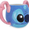 Silver Buffalo Disney Lilo & Stitch Stitch's Face 3D Sculpted Ceramic Mug, 16 Ounces