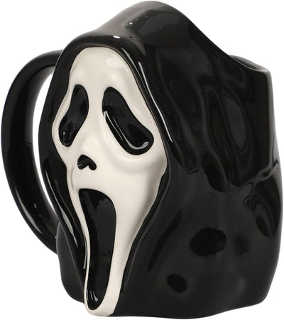 Bioworld Scream Ghost Face 16 Oz Sculpted Ceramic Mug