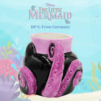 Silver Buffalo Disney Villains Ursula Tentacles 3D Sculpted Coffee Ceramic Mug, 20 Ounces