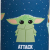 Silver Buffalo Star Wars The Mandalorian The Child Baby Yoda Grogu Protect Attack Snack Ceramic Coffee Mug, 12-Ounces