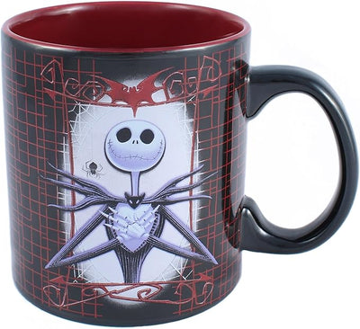 Silver Buffalo Disney Nightmare Before Christmas Jack Arms Crossed Ceramic Mug, 20 Ounces