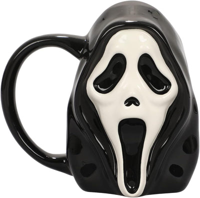 Bioworld Scream Ghost Face 16 Oz Sculpted Ceramic Mug