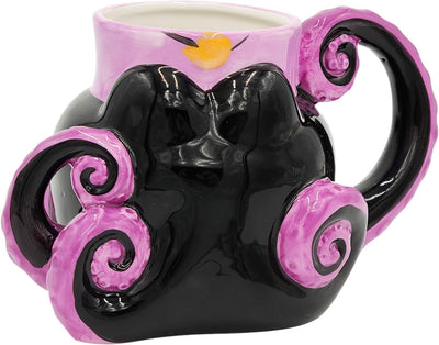 Silver Buffalo Disney Villains Ursula Tentacles 3D Sculpted Coffee Ceramic Mug, 20 Ounces