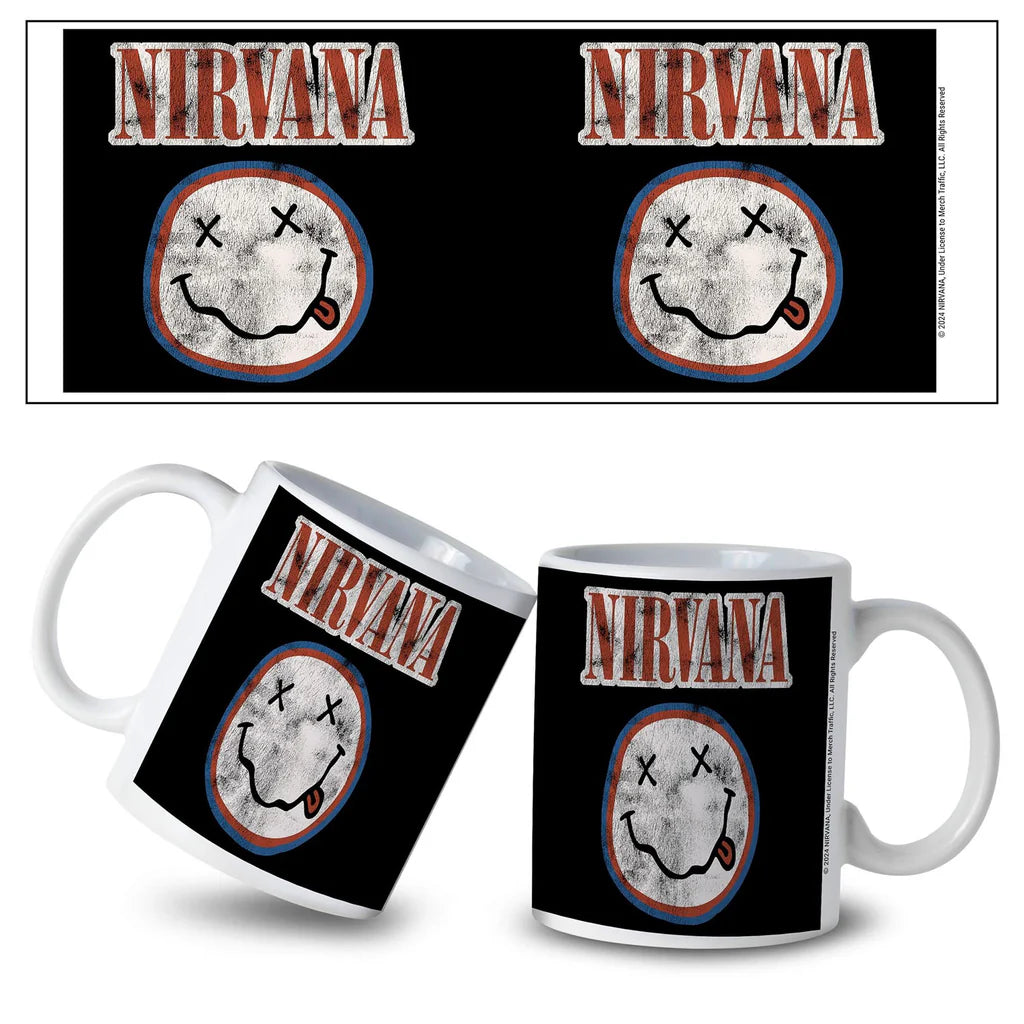 Nirvana Smiley Grunge Mug