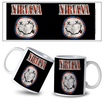 Nirvana Smiley Grunge Mug