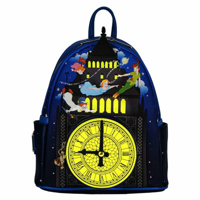 Loungefly: Disney: Peter Pan Glow Clock Mini Backpack