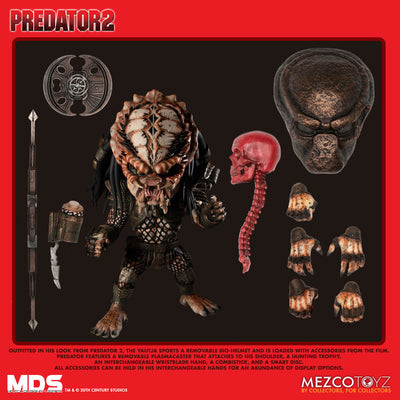 MEZCO TOYS MDS Predator 2 City Hunter 6IN Deluxe Stylized ROTO Action Figure