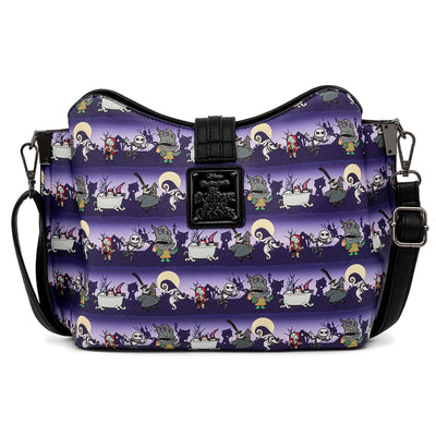 Loungefly Disney Nightmare Before Christmas Halloween Line Purse Crossbody Bag