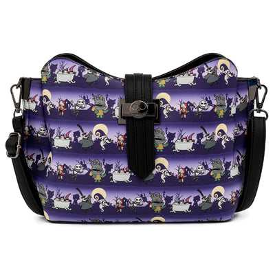 Loungefly Disney Nightmare Before Christmas Halloween Line Purse Crossbody Bag