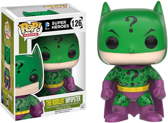 Funko POP Heroes Impopster Villains as Batman Riddler Action Figure