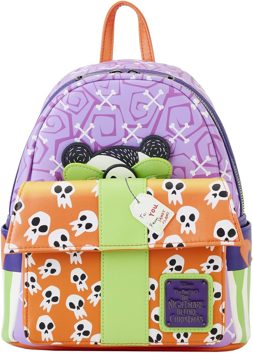 Loungefly Disney Nightmare Before Christmas Scary Teddy Present Mini Backpack