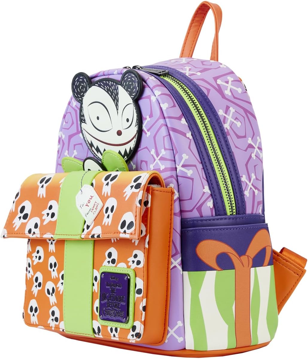 Loungefly Disney Nightmare Before Christmas Scary Teddy Present Mini Backpack