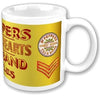 Beatles Sgt Pepper Logo Yellow/White Boxed Ceramic Coffee Cup Mug