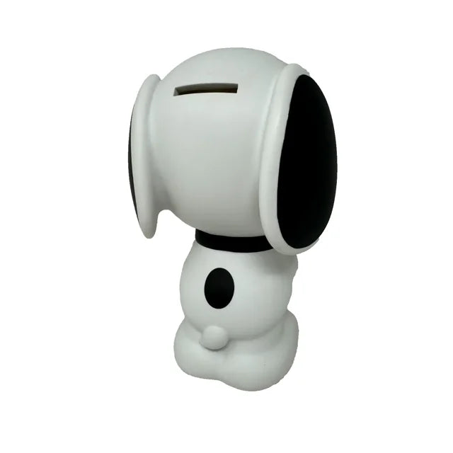 Peanuts SNOOPY Figural Bank Bust Coin Bank PVC - Monogram 8"