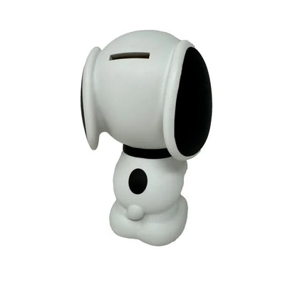 Peanuts SNOOPY Figural Bank Bust Coin Bank PVC - Monogram 8"