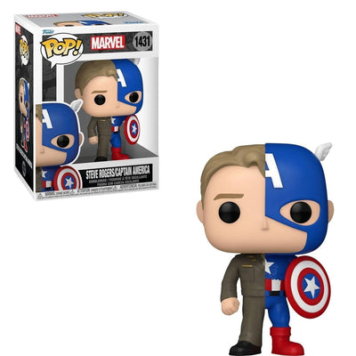 Funko Pop! Marvel: Split - Steve Rogers/Captain America