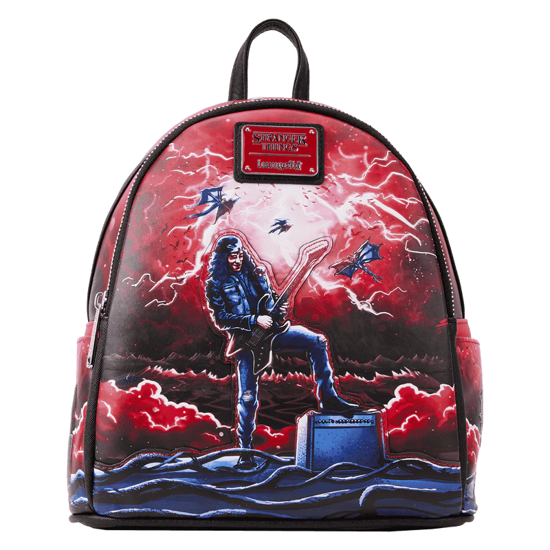Loungefly Stranger Things Eddie Munson Tribute Glow Min Backpack