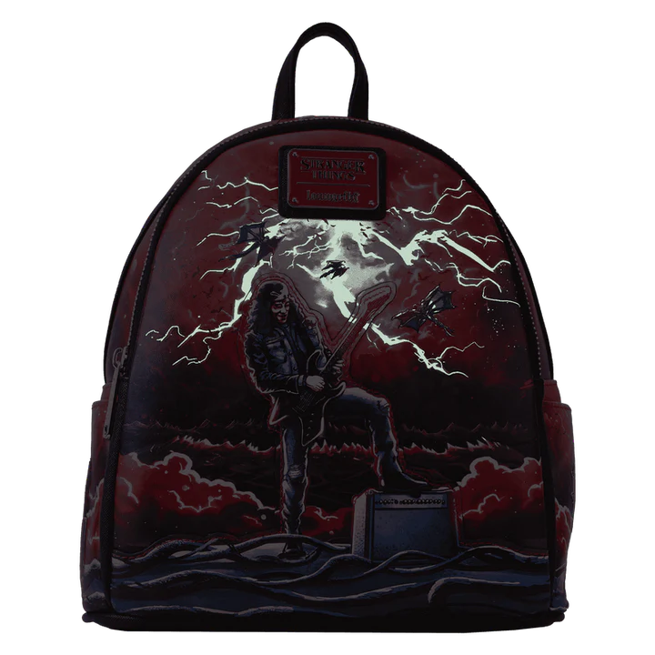 Loungefly Stranger Things Eddie Munson Tribute Glow Min Backpack