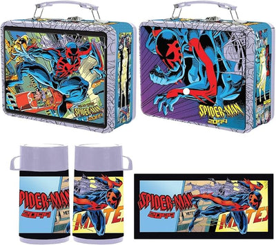 Tin Titans Marvel SPIDER-MAN 2099 Lunch Box & Thermos PX Previews Exclusive