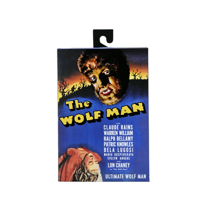 Universal Monsters 7" Ultimate Black & White The Wolfman Action Figure, by NECA