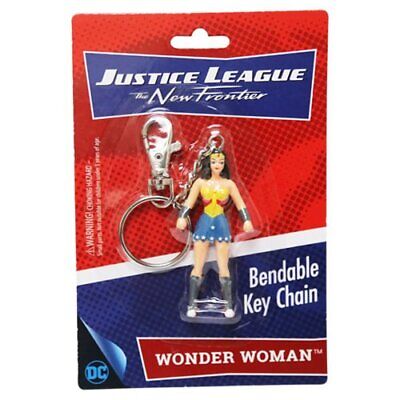 WONDER WOMAN 3 IN DC COMICS BENDABLE FIGURE KEYCHAIN BY NJ CROCE