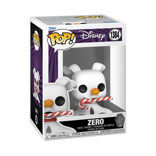 The Nightmare Before Christmas 30th Anniversary Zero with Candy Cane Funko Pop! Vinyl Figure #1384